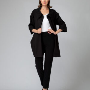 PANTALON DROIT NOIR JOSEPH RIBKOFF ANN'C TARBES