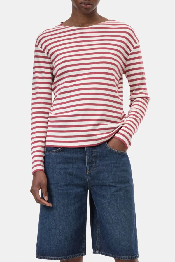 tee-shirt manches longues en coton rayé closed