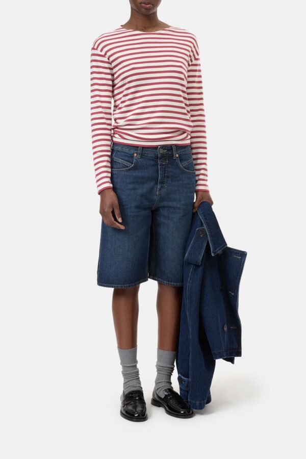 tee-shirt manches longues en coton rayé closed