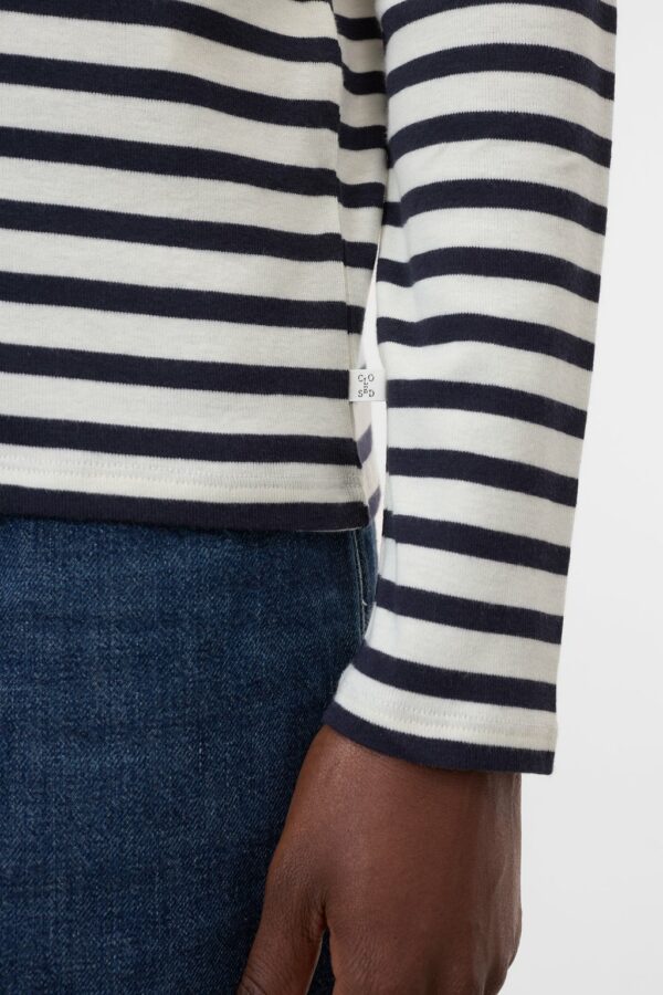 tee-shirt manches longues en coton rayé closed