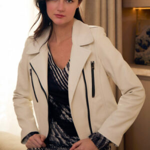 blouson perfecto, Nathalie Chaize, blouson blanc, mode femme, style chic, vêtement tendance, Ann'C Tarbes