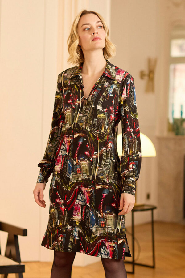 robe imprimée courte nathalie chaize à découvrir chez Ann'C à Tarbes