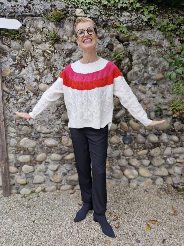 PULL COL ROND CHARMING SMILE CACHEMIRE ANNC TARBES