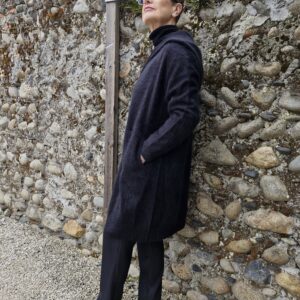 Veste longue racoon capuche charming smile cachemire annc tarbes