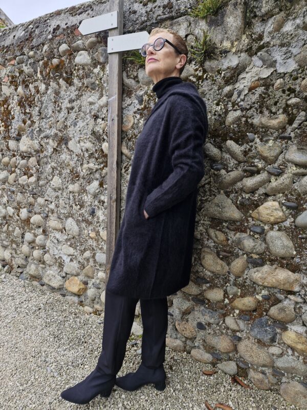 Veste longue racoon capuche charming smile cachemire annc tarbes