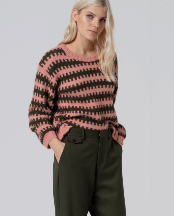 Pantalon tailleur droit avec poches Kaki SURKANA ANNC TARBES