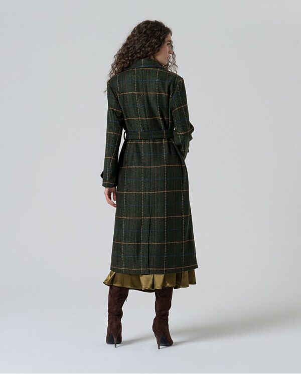 Trench croisé en laine mélangée Khaki SURKANA ANN'C TARBES