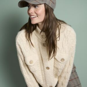 Cardigan chunky texturé Aranese écru SURKANA ANN'C TARBES