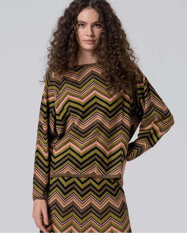 Pull en maille lurex Vert SURKANA ANNC TARBES