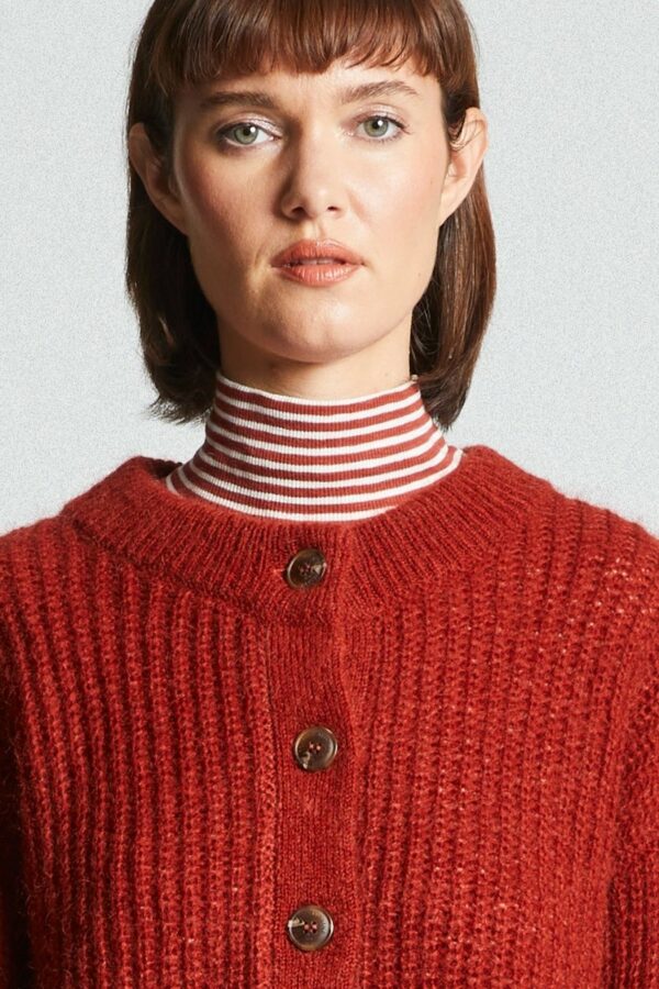 CARDIGAN GROSSES MAILLES-MAT DE MISAINE annc tarbes