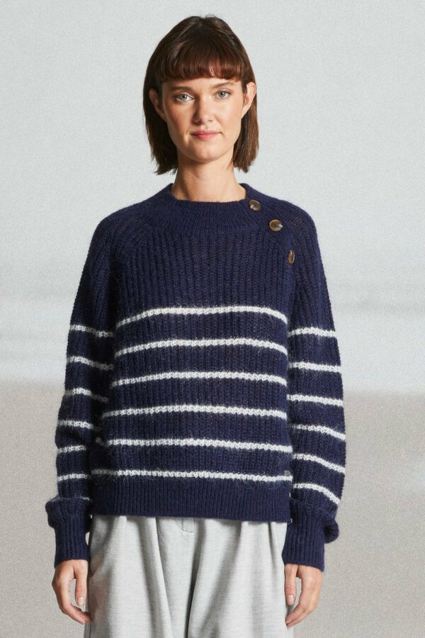 Pull avec boutons épaule TECK ANNC TARBES MAT DE MISAINE