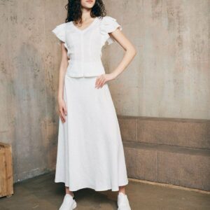 JUPE MIDI LIN LUEL Annc Tarbes