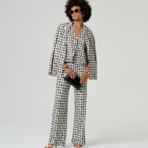 Veston de smoking imprimé Écru Surkana ann'c tarbes