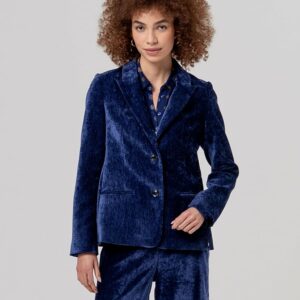 BLAZER VELOUR BLEU SURKANA ANNC TARBES