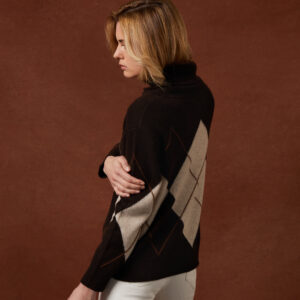 pull losange charming smile cachemire annc tarbes